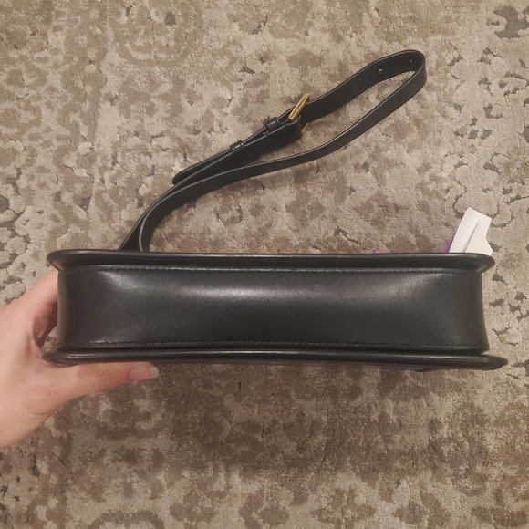 Saint Laurent YSL Medium Solferino Leather Satchel Shoulder Bag in Black - Picture 10 of 12